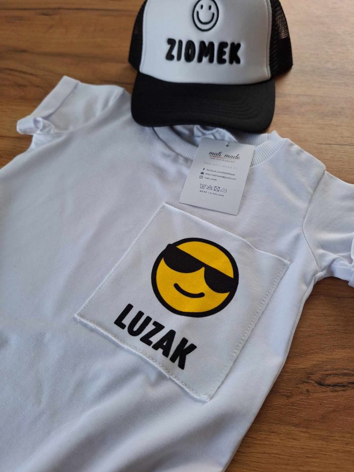 Koszulka/t-shirt BIAŁA LUZAK Mati Made - obrazek 2