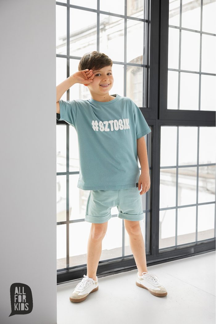 T-shirt #SZTOSIK MIĘTA All For Kids - obrazek 2