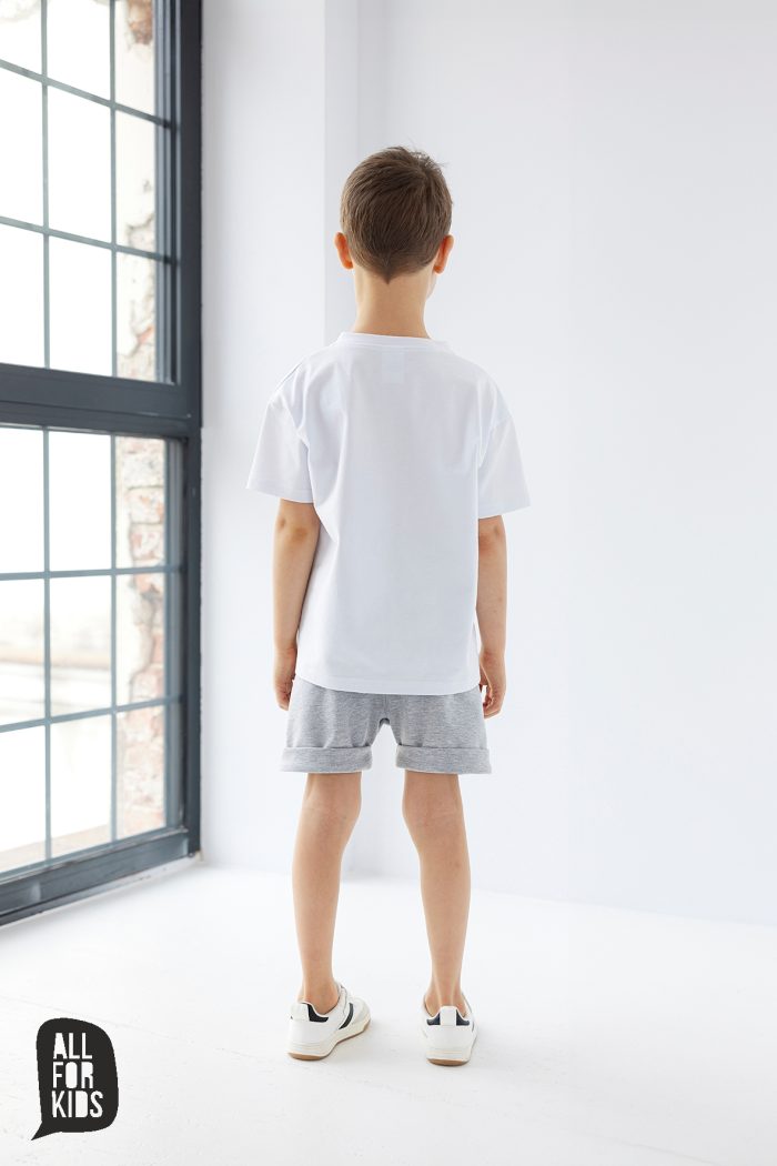 T-shirt #SZTOSIK BIAŁY All For Kids - obrazek 2