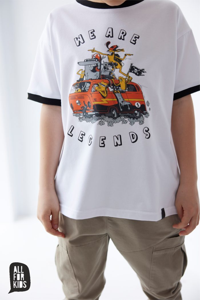 T-shirt LEGENDS BIAŁY All For Kids