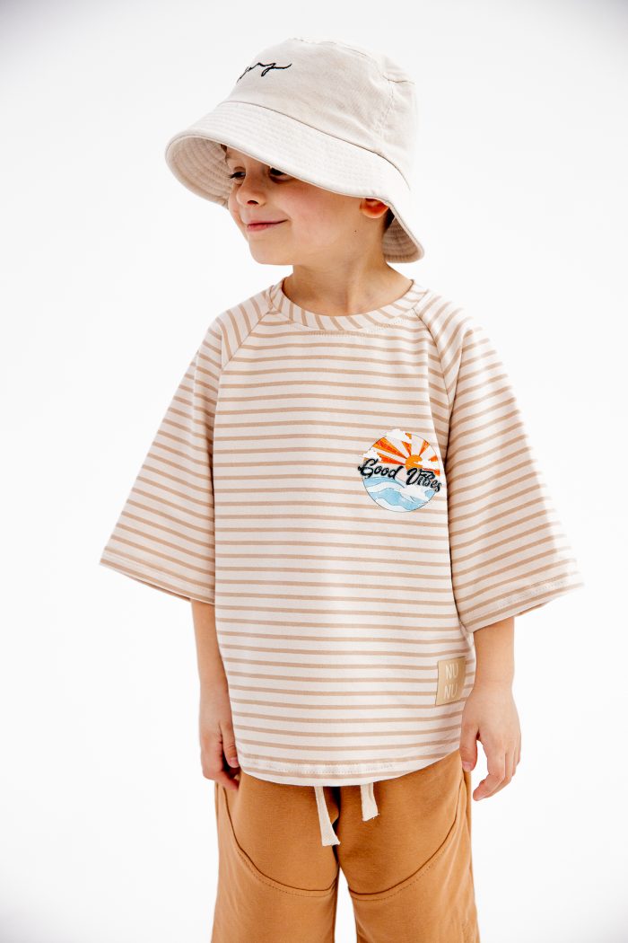 T-shirt SUN GOOD VIBES PASIAK LATTE NUNU - obrazek 3