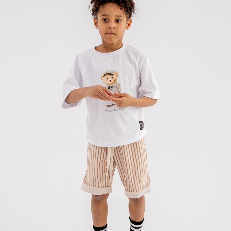 T-shirt NYC WAY TO COOL WHITE NUNU