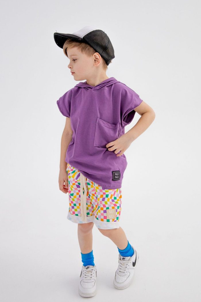 Koszulka z kapturem BASIC PURPLE NUNU - obrazek 2
