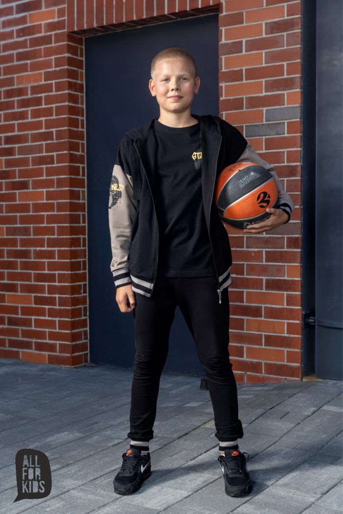 Bluza BOMBERKA CZARNA WILD STAY All For Kids - obrazek 2