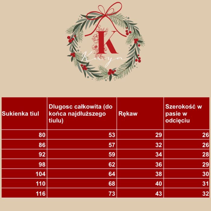 Sukienka welurowa z Tiulem CZERWONA Kaya - obrazek 4