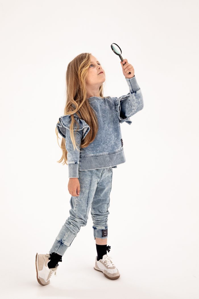 Spodnie z przeszyciem JEANS BLUE NUNU - obrazek 2