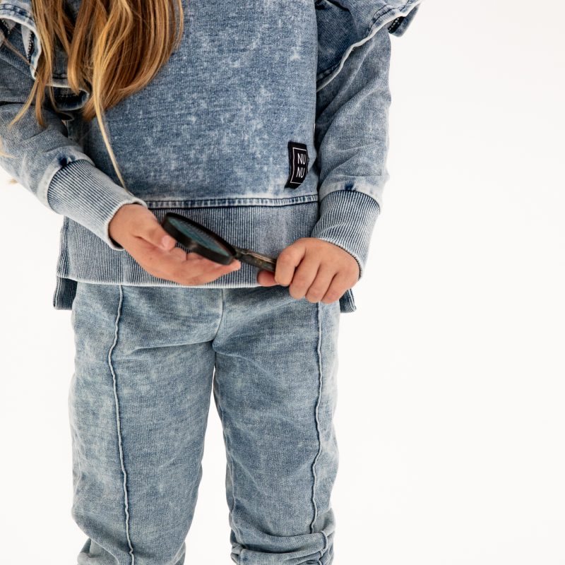 Spodnie z przeszyciem JEANS BLUE NUNU