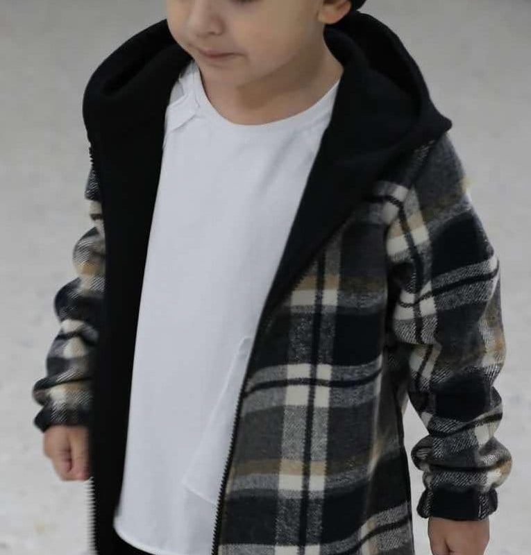 Bluzo-kurtka w kratę BLACK&TOFFE ROYAL KIDS