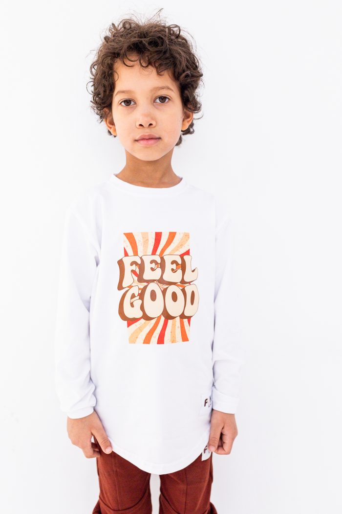 Longsleeve SLIM FEEL GOOD BIAŁA FUNKids - obrazek 2