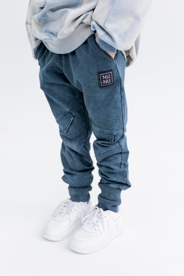 Spodnie JOGGERY PATKA DARK BLUE NUNU - obrazek 2