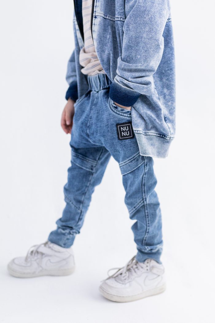 Spodnie z zakładką JEANS BLUE NUNU - obrazek 2