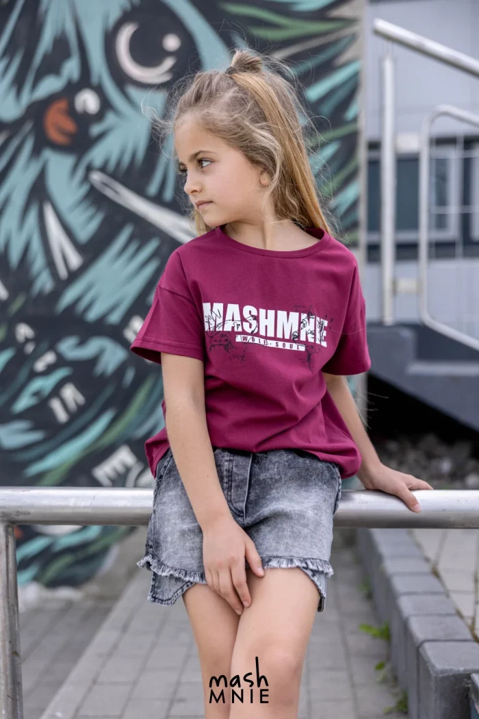 Szorty z frędzlami GRAFIT mashMNIE