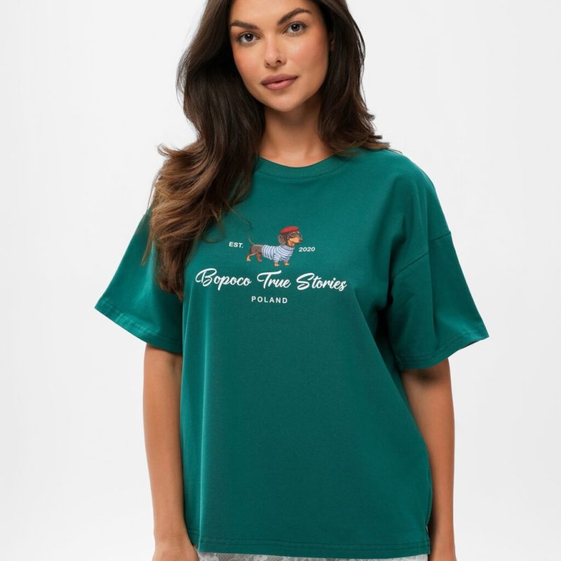 T-shirt JAMNIK ZIELONY BOPOCO
