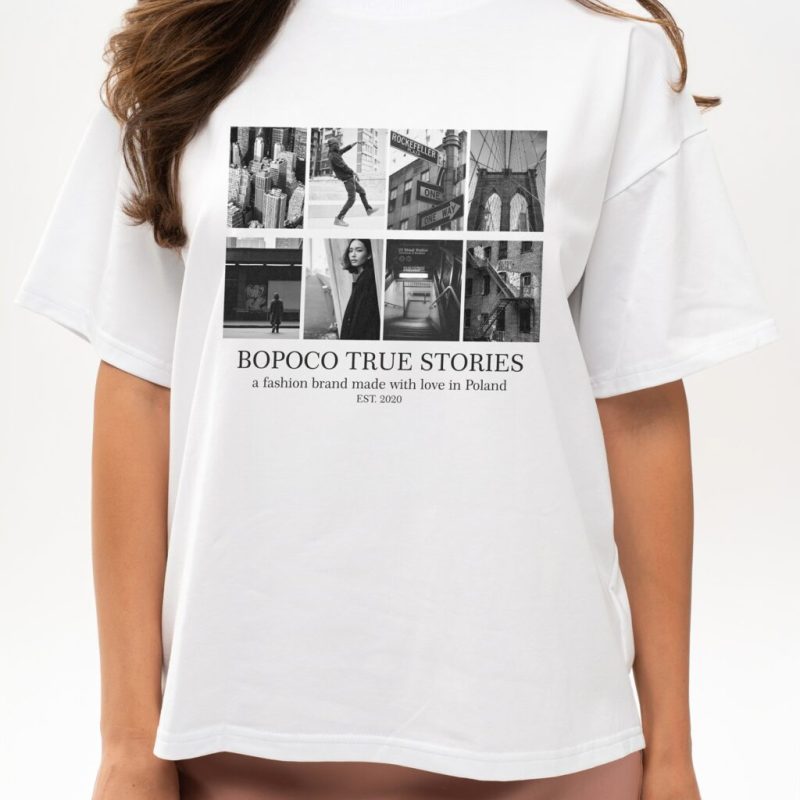 T-shirt CITY BIAŁA BOPOCO