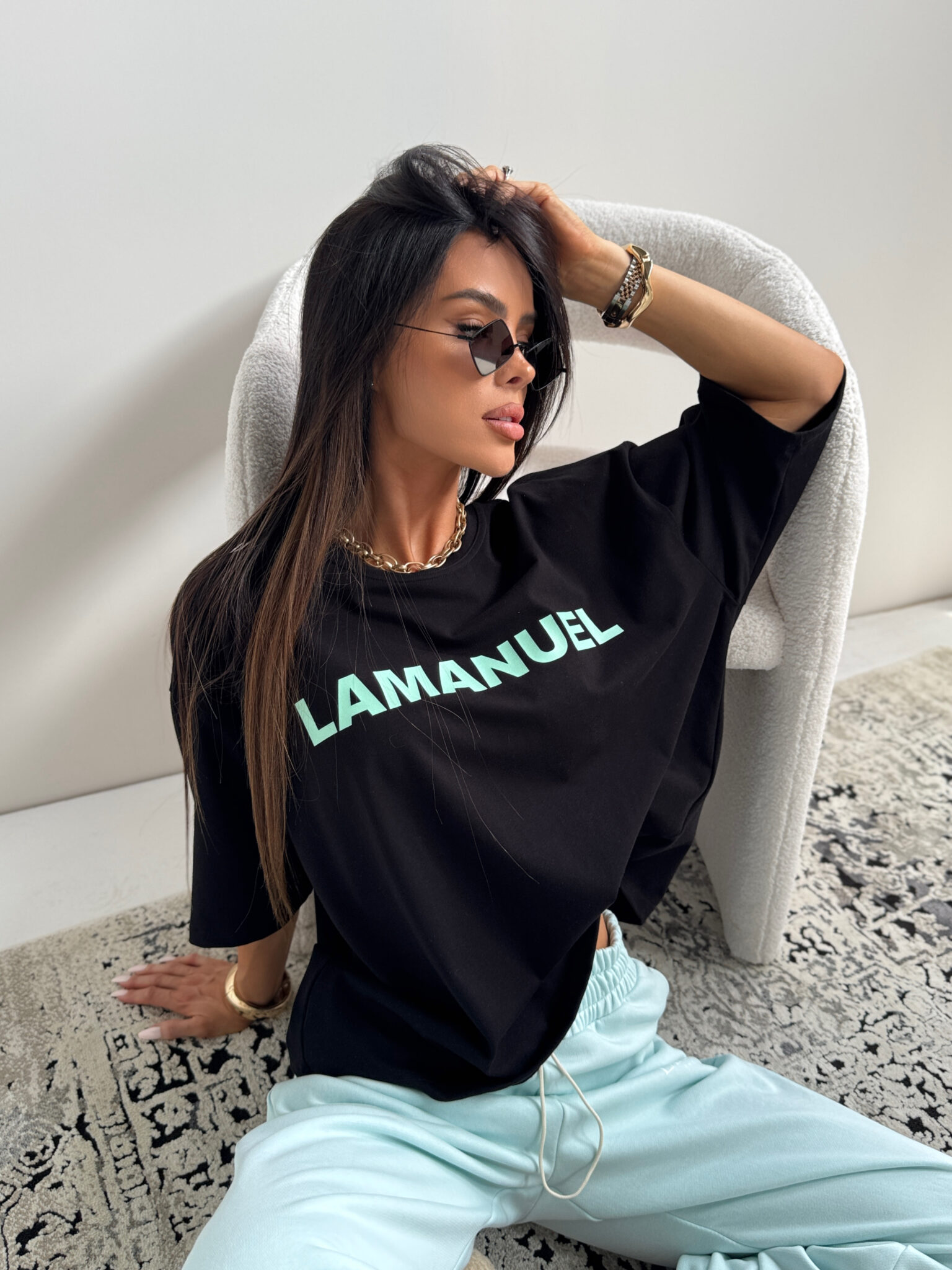 T-shirt NOIR LAMANUEL - obrazek 3
