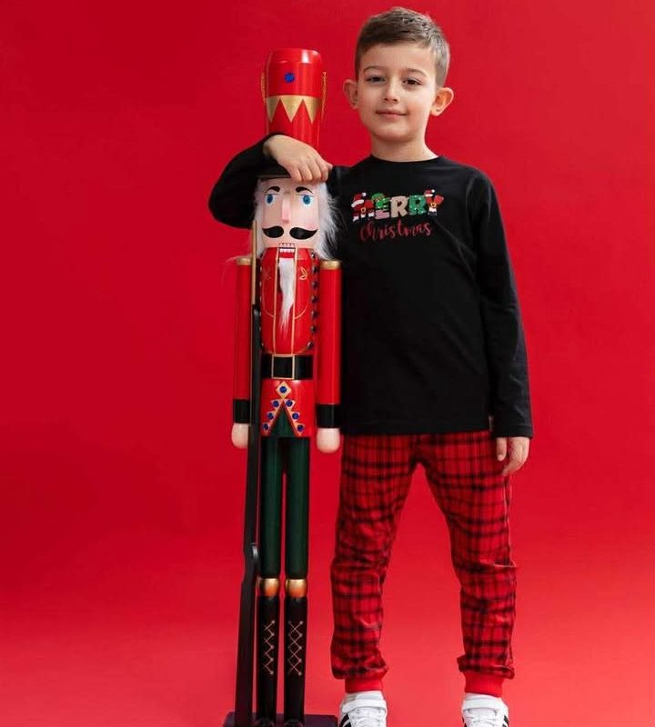 Longsleeve świąteczny MERRY CHRISTMAS CZARNY MIMI