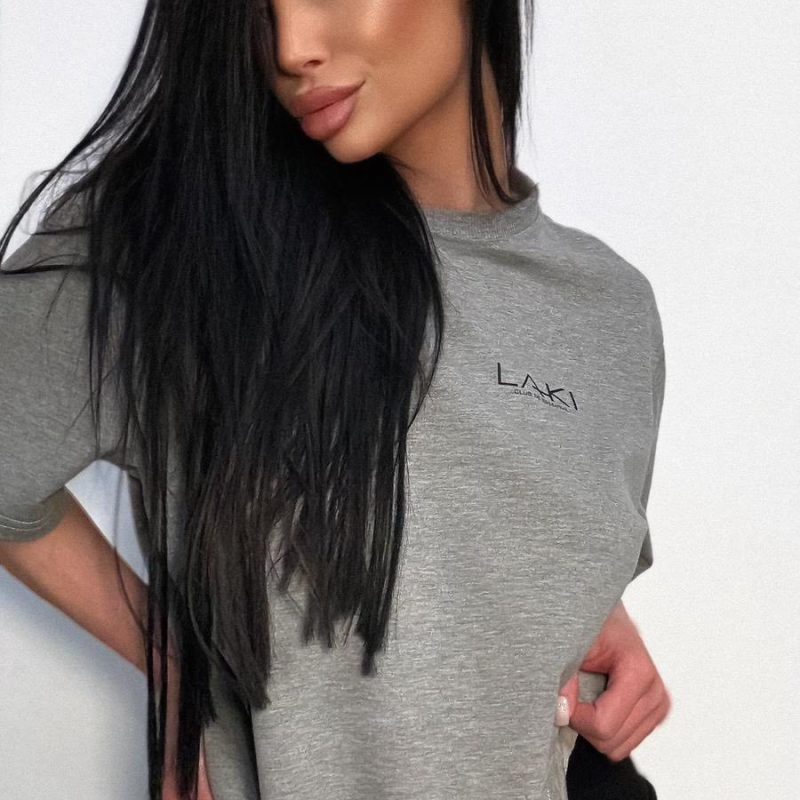 T-shirt LIFE BILL SZARY LAKI