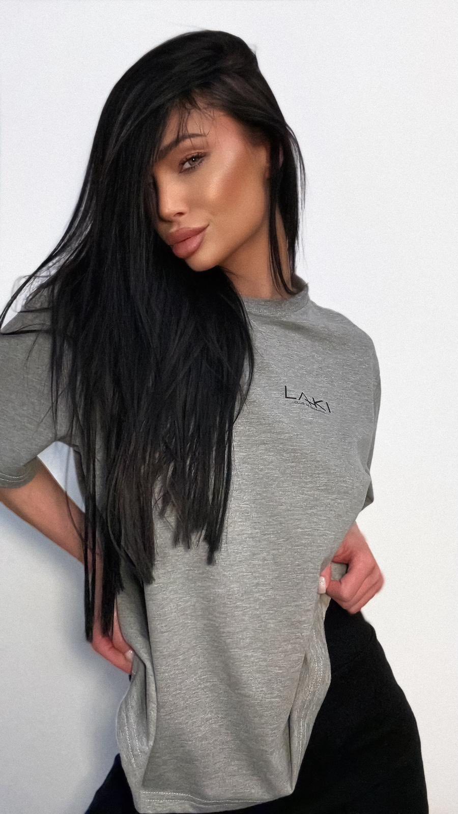 T-shirt LIFE BILL SZARY LAKI