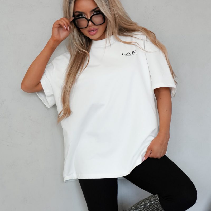 T-shirt LIFE BILL BIAŁA UNISEX LAKI