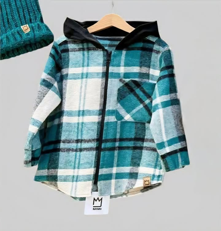 Bluza w kratę ZIELONO/CZARNA MIMI