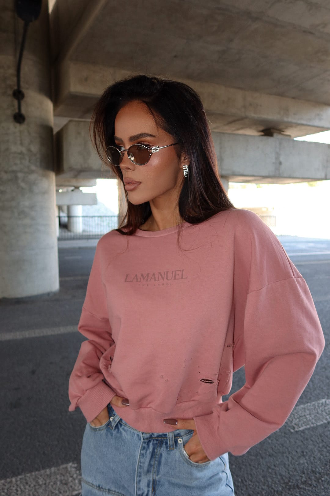 Bluza ABOUT BRUDNY RÓŻ LAMANUEL - obrazek 2