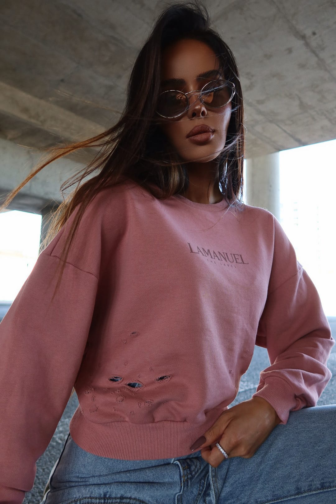 Bluza ABOUT BRUDNY RÓŻ LAMANUEL - obrazek 3