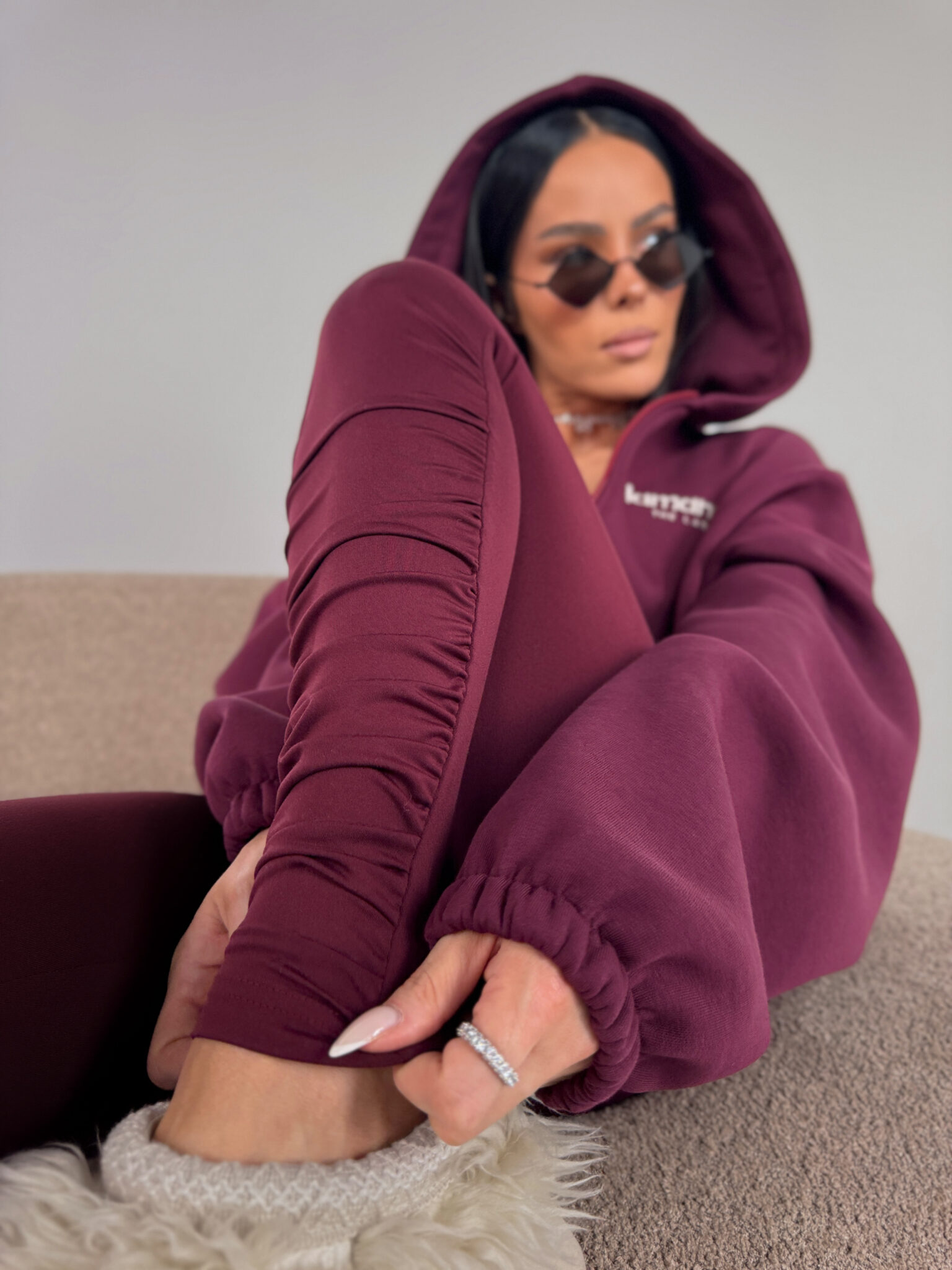 Legginsy CURVE BORDO LAMANUEL