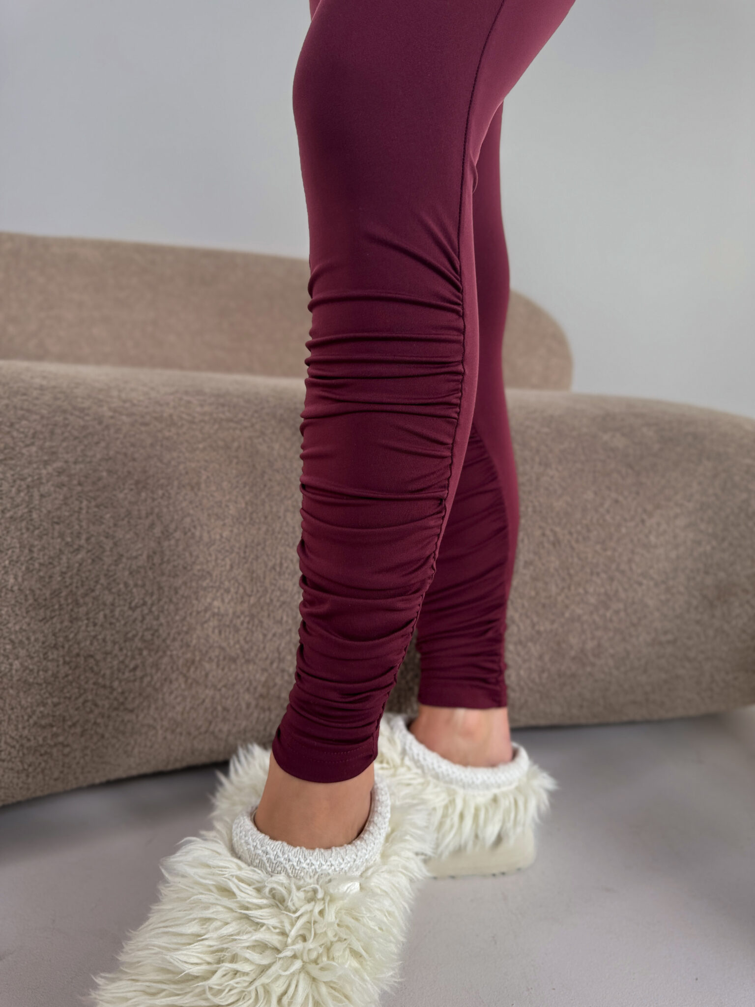 Legginsy CURVE BORDO LAMANUEL - obrazek 4