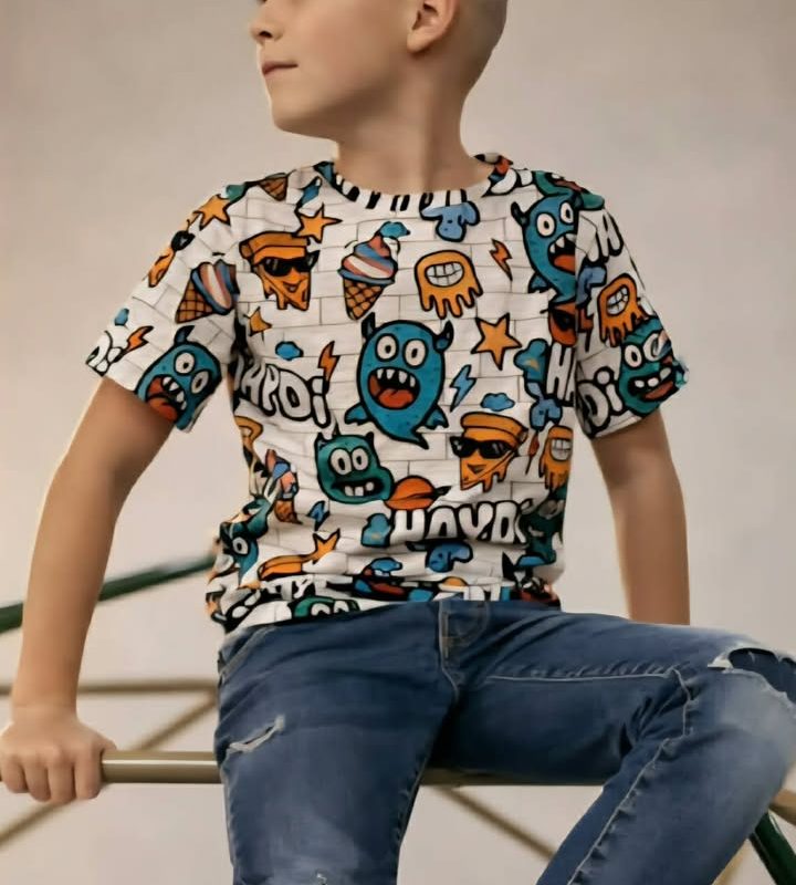 T-shirt GRAFFITI JASNY SZARY Haydi