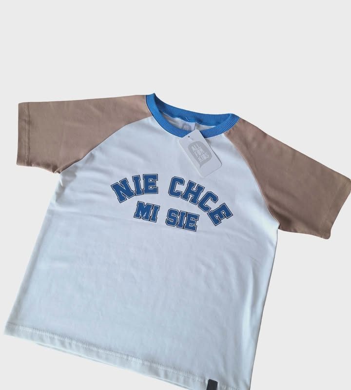 T-shirt NIE CHCE MI SIE BRĄZ All For Kids