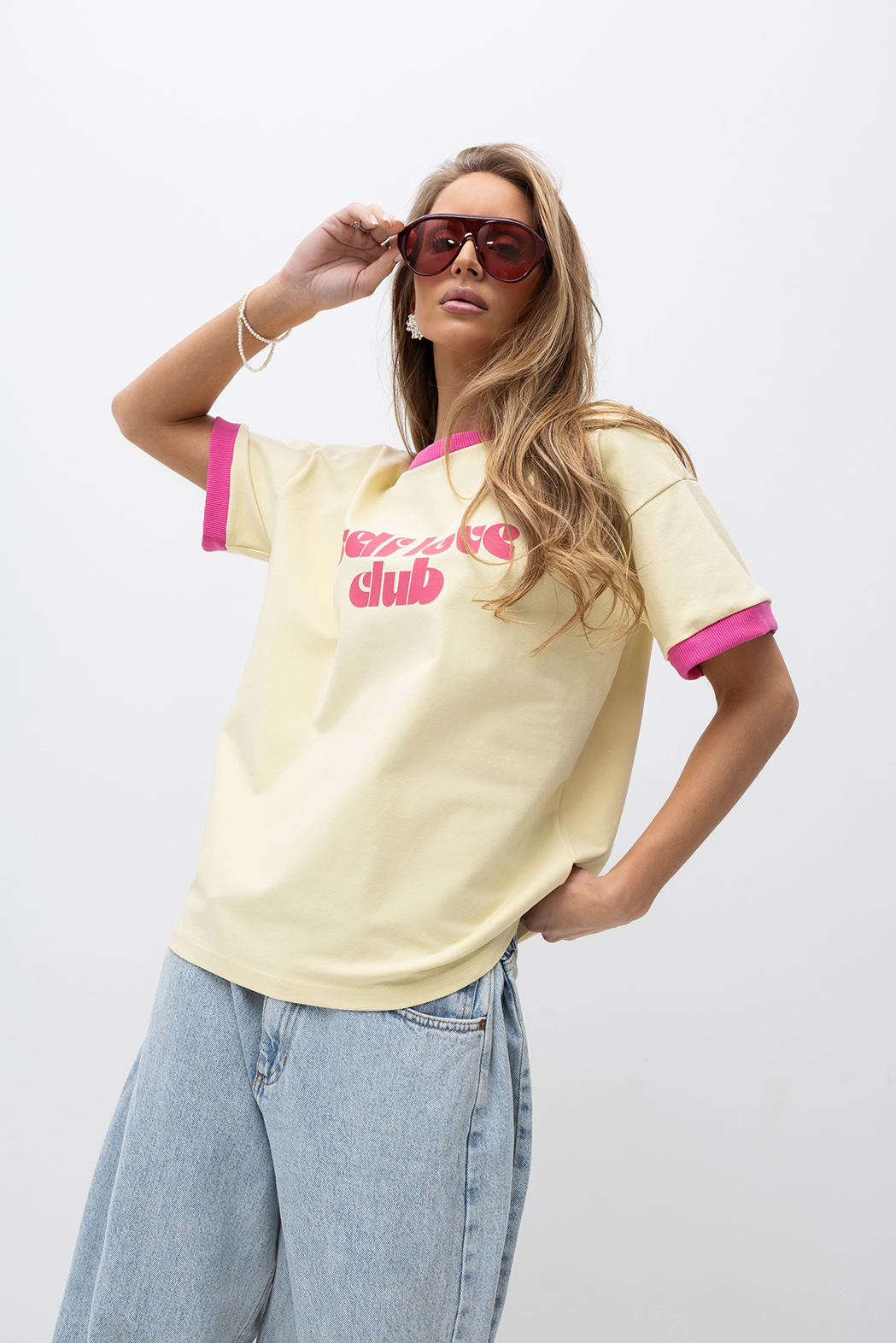 T-shirt SELF LOVE CLUB ŻÓŁTY BOPOCO