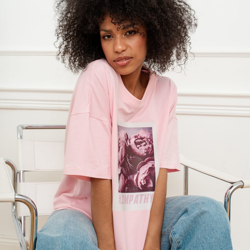T-shirt SYMPATHY RÓŻOWY BOPOCO