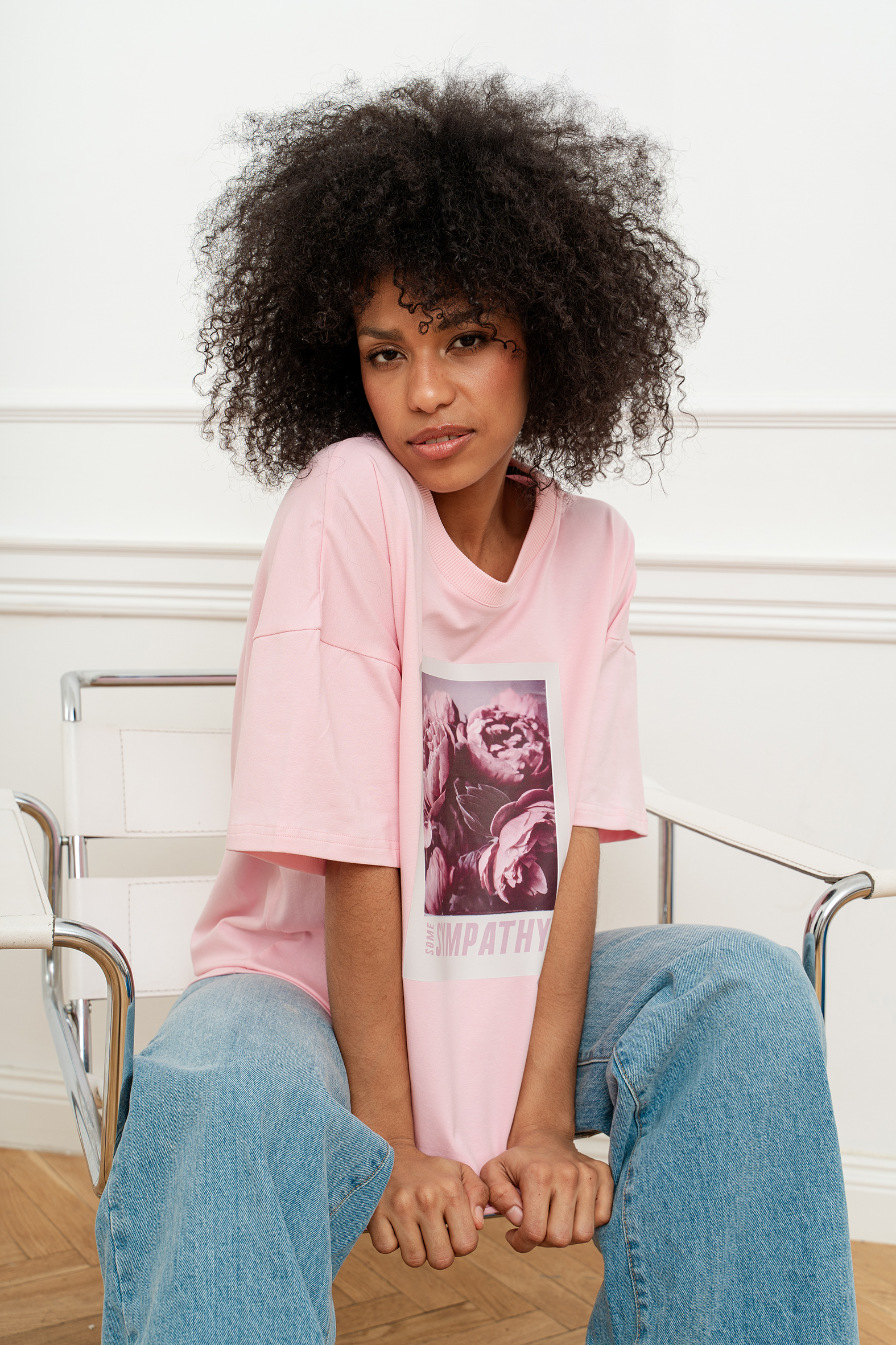 T-shirt SYMPATHY RÓŻOWY BOPOCO