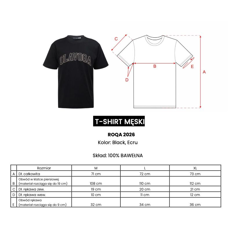 T-shirt ROQA ECRU OLAVOGA Men - obrazek 2